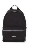 Represent Mens Black Script Hardware Nylon Backpack In Black
