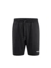 Represent Club Owners Elastic Waistband Back Pockets Shorts In Black