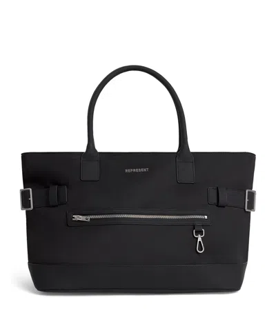Represent Nylon Tote Bag In Black