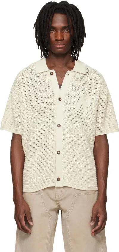 Represent Off-white Pico Knit Shirt In Neutral