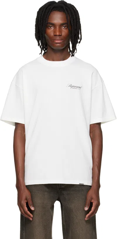 Represent Off-white ' Owners Club' Script T-shirt In Multi