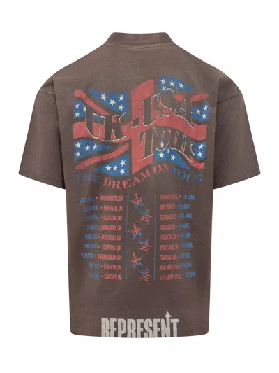 Represent On Tour Graphic T-shirt In Nero