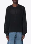 Represent Crew Neck Mesh Knit Sweater