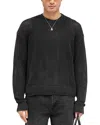 Represent Black Cotton Sweater In Jet Black