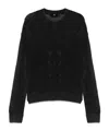 Represent Black Cotton Sweater In Black