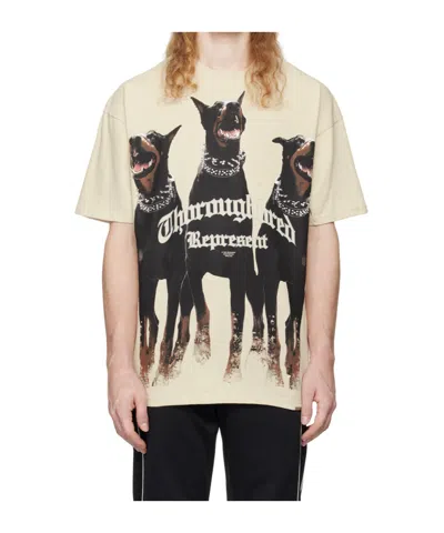 REPRESENT OPEN-NECKED BLACK SHIRT