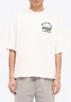 Represent Oversize Crew Neck T-shirt With Graphic Print In White