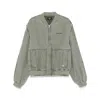 Represent Mens Khaki Inset Buttoned-pockets Relaxed-fit Cotton Jacket In Green