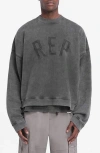 Represent "rep Applique" Sweatshirt In Vintage Black
