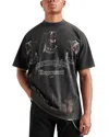Represent Oversized Fit Thoroughbred Graphic Tee In Black