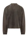 Represent Oversized Giro Neck Sweatshirt In Coffee