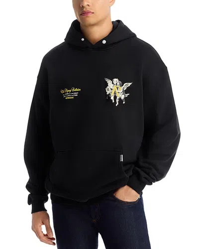 Represent Oversized Legacy Cherubs Hoodie In Black
