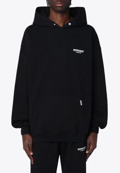 REPRESENT OVERSIZED LOGO HOODED SWEATSHIRT