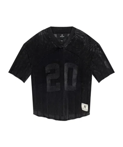 Represent Oversized Number Knitted Sweater In Black