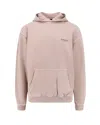 Represent Beige Oversized Hoodie With Snap-button Hood And Logo In Neutral