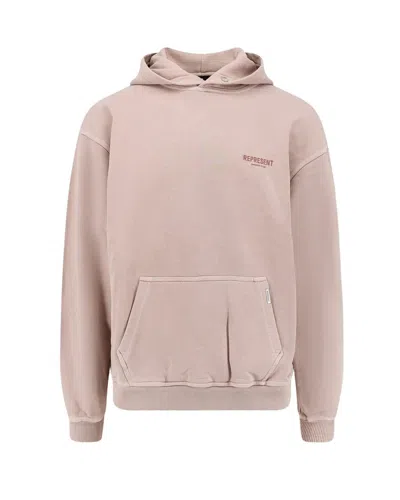 REPRESENT OVERSIZED PINK HOODIE WITH OWNERS' CLUB PRINT