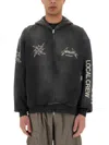 Represent Oversized Zip-up Hoodie With Bold Graphics
