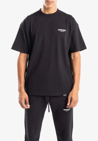 Represent Owner's Club Crewneck T-shirt In Blue