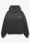 Represent Owner's Club Faded Hooded Sweatshirt In Gray