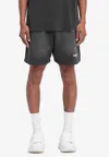 Represent Cotton Bermuda Shorts With Back Pockets And Elastic Waistband In Black