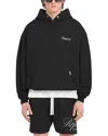 Represent Black Hoodie With Logo Lettering Detail On The Front And Maxi Logo Print On The Rear In Cotton Man In Black
