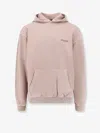 Represent Beige Oversized Hoodie With Snap-button Hood And Logo In Sand