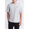 Represent Owners' Club Cotton Logo Graphic T-shirt In Ash Grey/black