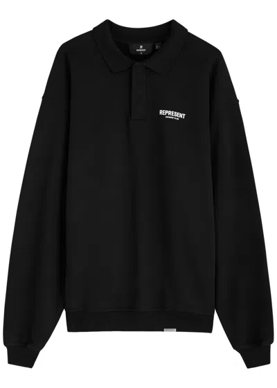 Represent Owners' Club Cotton Sweatshirt In Black