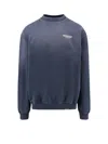 Represent Owners Club Cotton Sweatshirt With Frontal Logo Print In Blue