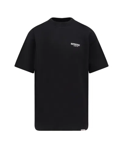 Represent Owners Club Cotton T-shirt In Black