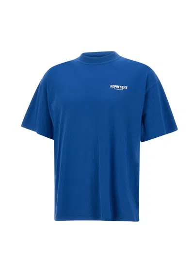 Represent Owners Club Cotton T-shirt In Blue