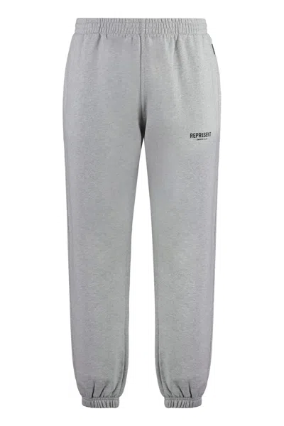 Represent Owners Club Cotton Track-pants In Gray