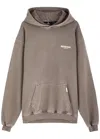 Represent Owners Club Hooded Cotton Sweatshirt In Brown