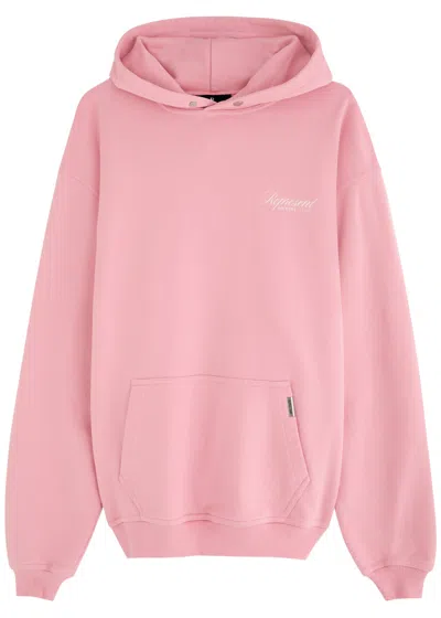 Represent Owners Club Script Hooded Sweater In Pink
