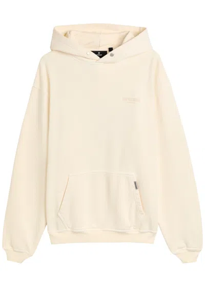 Represent Mens Buttercream Owners Club Logo-print Cotton Hoody Xxl In Neutral