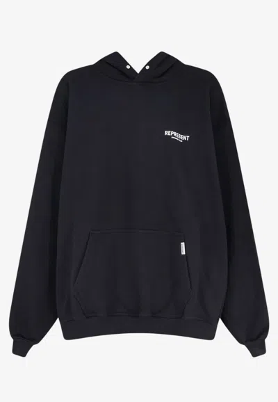 Represent Owners Club Hooded Sweatshirt In Black