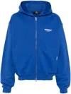 Represent Owners Club Logo Cotton Hoodie In Blue