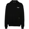 Represent Black Hoodie With Logo Lettering Detail On The Front And Maxi Logo Print On The Rear In Cotton Man In Black