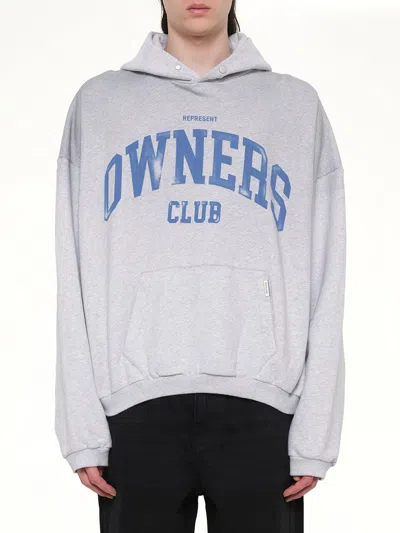 Represent Owners Club Hoodie In Gray