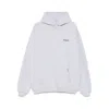 Represent Light Grey Back Red Text Hoodie In White
