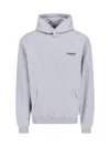 Represent Owners Club Logo Cotton Hoodie In Gray