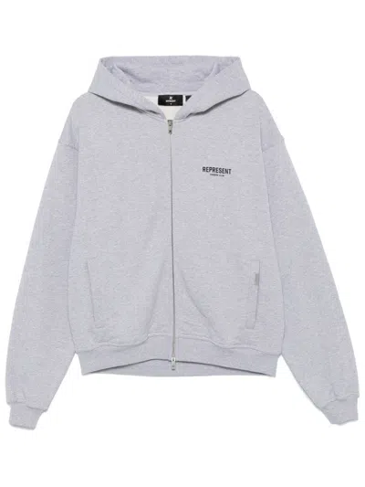 Represent Sweatshirt With Logo In Grey