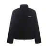 Represent High Neck Jacket With Zip Closure In Black