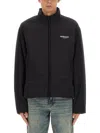 Represent High Neck Jacket With Zip Closure In Black