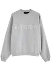 Represent Owners Club Logo Cotton Sweatshirt In Light Grey