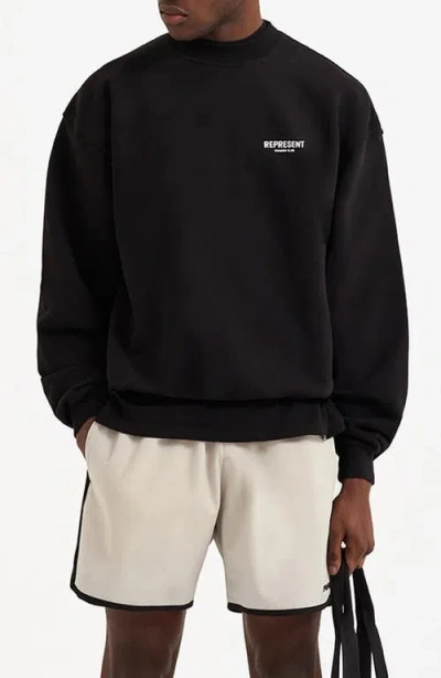 Represent "owners Club" Crewneck Sweatshirt In Black