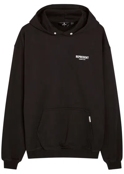 Represent Cotton Hoodie In Black