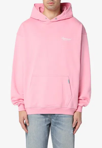 Represent Owners Club Logo Hooded Sweatshirt In Pink