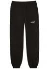 Represent Owners Club Logo-print Cotton Sweatpants In Black