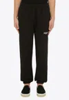 Represent Owners Club Oversize Cotton Sweatpants In Black